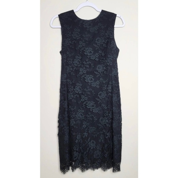 Theory Black Lace Overlay Dress - Size 0 - Picture 2 of 7